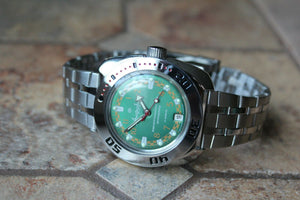 Russian Mechanical Automatic Wrist Watch VOSTOK AMPHIBIAN DIVER 710439