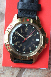 Vostok Komandirsky Military Wrist Watch # 439782 NEW
