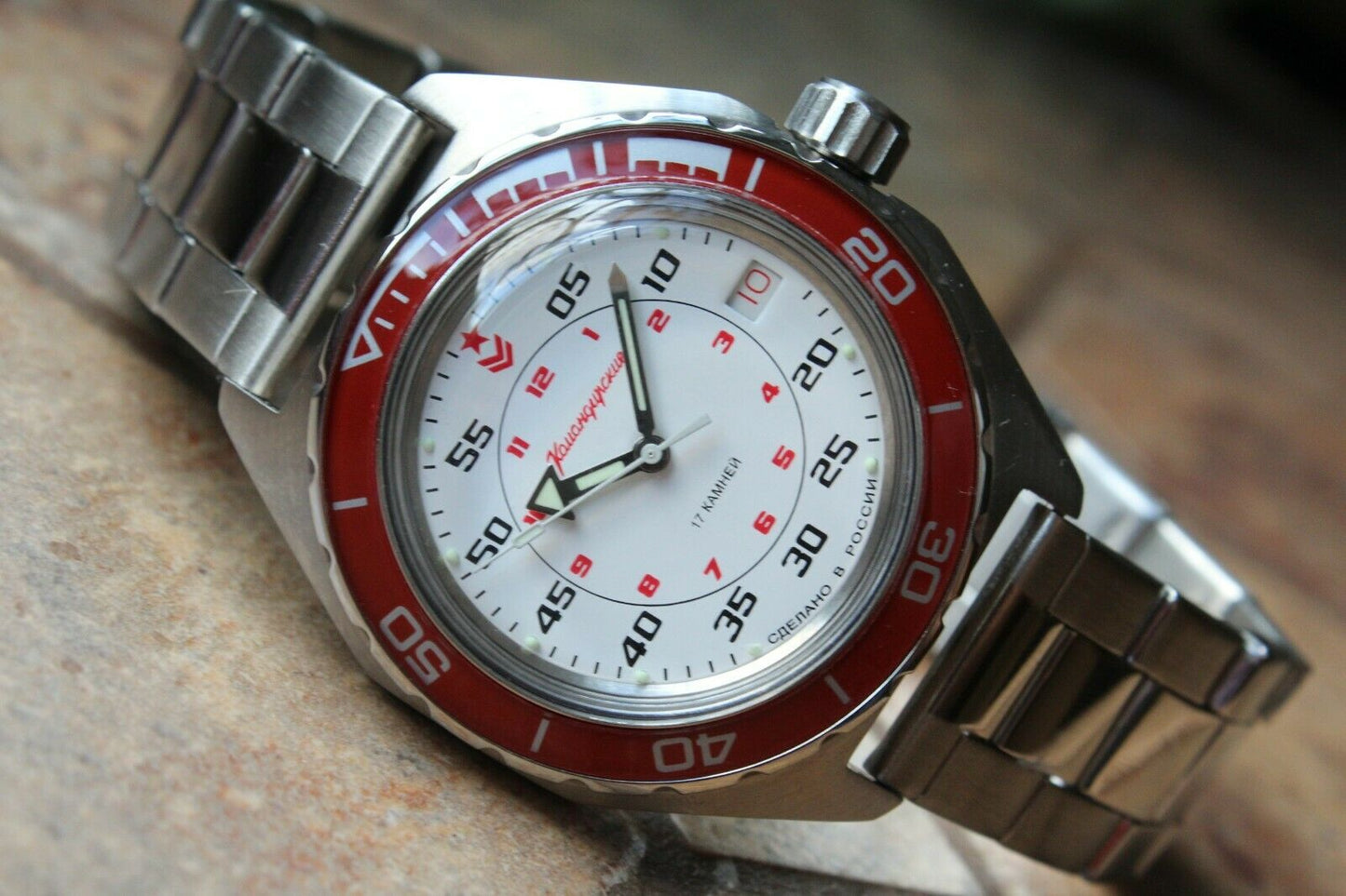 Vostok Komandirskie Military Automatic Russian wrist watch Custom 650171