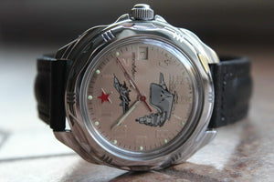 Vostok Komandirsky Russian Military Wrist Watch # 211402 NEW