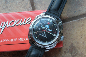 Vostok Komandirsky Russian Military Wrist Watch # 211288 NEW