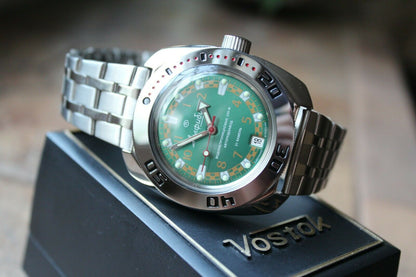 Russian Mechanical Automatic Wrist Watch VOSTOK AMPHIBIAN DIVER 710439