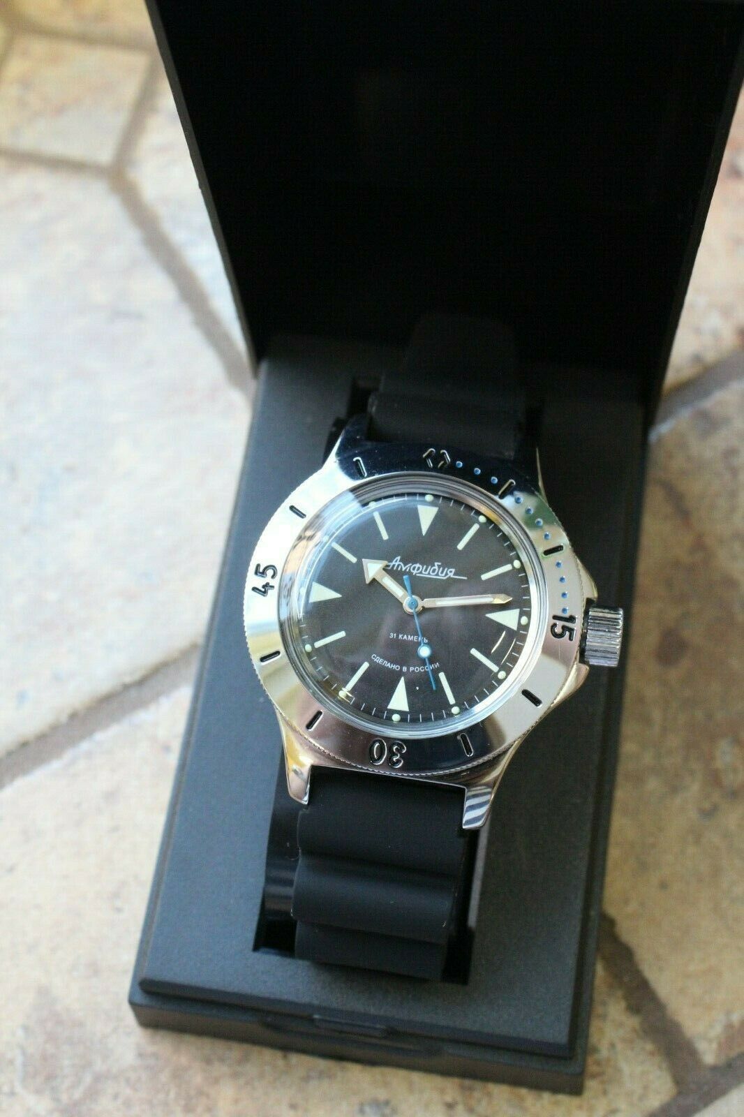 Russian Mechanical Automatic Wrist Watch VOSTOK AMPHIBIAN DIVER 120512