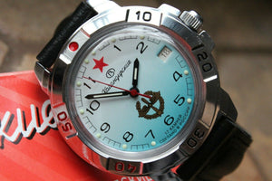 Vostok Komandirsky Military Wrist Watch # 431314 NEW