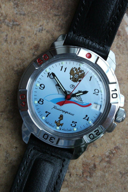 Vostok Komandirsky Military Wrist Watch # 431619 NEW