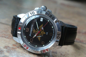 Vostok Komandirsky Military Wrist Watch # 431627 NEW