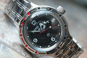 Russian Mechanical Automatic Wrist Watch VOSTOK AMPHIBIAN DIVER 420634