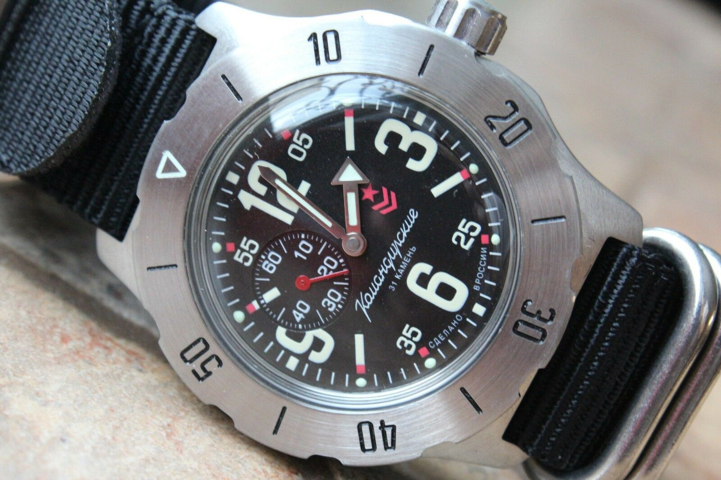 Vostok Komandirsky Mechanical Automatic Wrist Watch K-35 350748