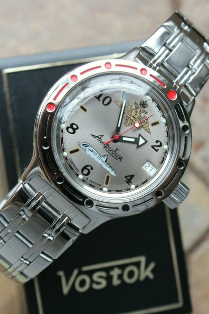 Russian Mechanical Automatic Wrist Watch VOSTOK AMPHIBIAN DIVER 420392