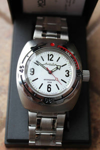Russian Mechanical Automatic Wrist Watch VOSTOK AMPHIBIAN DIVER 090486