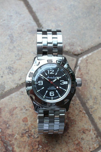Russian Mechanical Automatic Wrist Watch VOSTOK AMPHIBIAN DIVER 100315