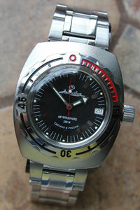 Russian Mechanical Automatic Wrist Watch VOSTOK AMPHIBIAN DIVER 090662