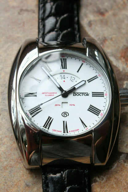 Russian Mechanical Automatic Wrist Watch Vostok Megapolis Prestige Rare 970025