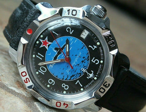 Vostok Komandirsky Russian Mechanical Military Wrist Watch Submarine 811163