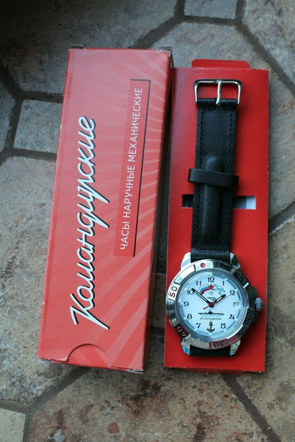 Vostok Komandirsky Military Wrist Watch # 431241 NEW