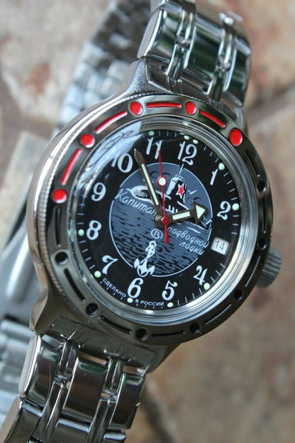 Russian Mechanical Automatic Wrist Watch VOSTOK AMPHIBIAN DIVER 420831