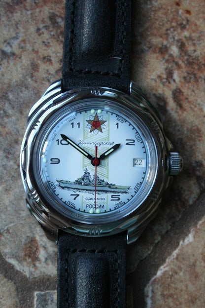 Vostok Komandirsky Russian Military Wrist Watch # 211428 NEW