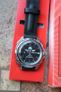 Vostok Komandirsky Russian Military Wrist Watch # 211288 NEW