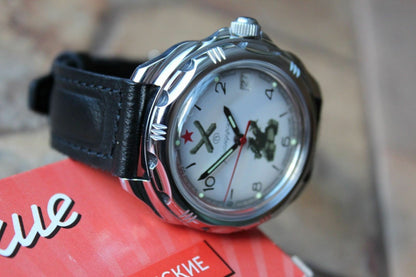 Vostok Komandirsky Military Wrist Watch # 211275 NEW