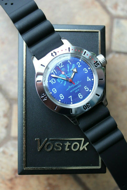 Russian Mechanical Automatic Wrist Watch VOSTOK AMPHIBIAN DIVER 120656