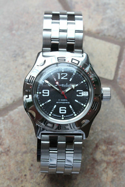 Russian Mechanical Automatic Wrist Watch VOSTOK AMPHIBIAN DIVER 100315