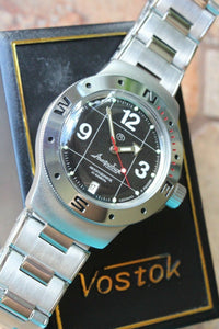Vostok Amphibian Auto Russian diver wrist watch 060488
