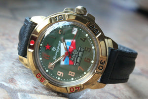 Vostok Komandirsky Military Wrist Watch # 439435 NEW