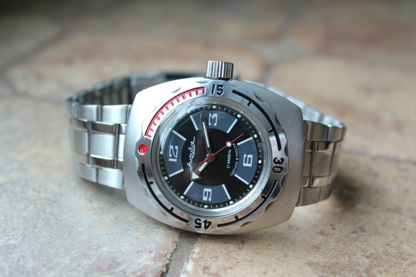 Russian Mechanical Automatic Wrist Watch VOSTOK AMPHIBIAN DIVER 090510