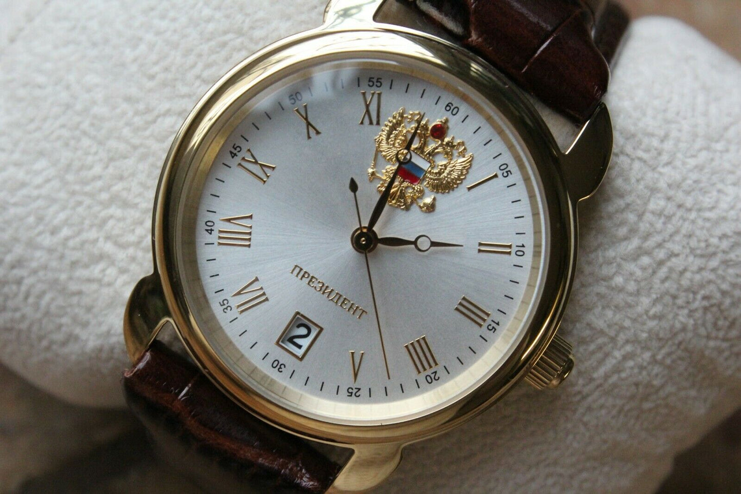 Russian President 4076682 Quartz Men's Wrist Watch Poljot