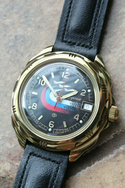 Vostok Komandirsky 219260 Mechanical Russian Military Wrist Watch Air Force