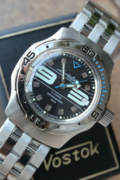 Russian Mechanical Automatic Wrist Watch VOSTOK AMPHIBIAN DIVER 160558
