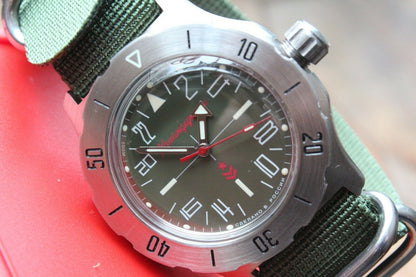 Vostok Komandirsky Mechanical Automatic Wrist Watch K-35 350645