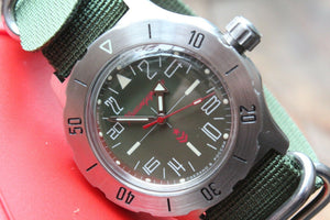 Russian Mechanical Automatic Wrist Watch VOSTOK Komandirsky K-35 350645