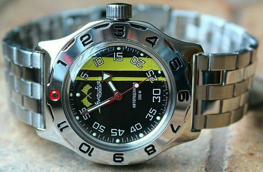 Russian Mechanical Automatic Wrist Watch VOSTOK AMPHIBIAN DIVER 100652