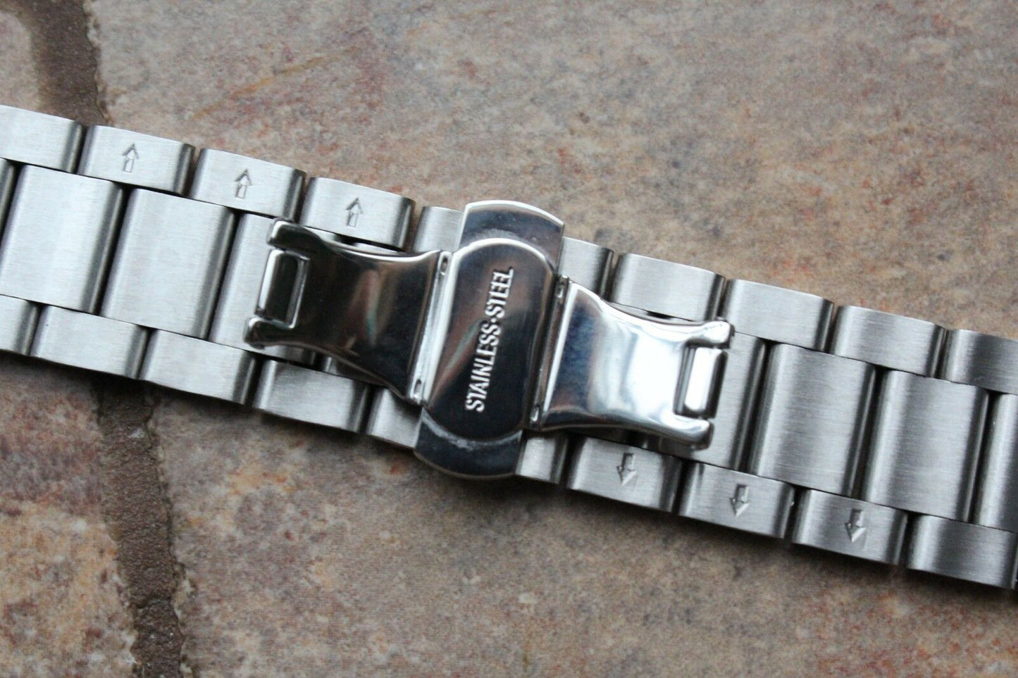 Stainless Steel Link Bracelet Metal Strap Watch Band Butterfly Buckle 14-26 mm