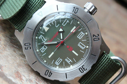 Vostok Komandirsky Mechanical Automatic Wrist Watch K-35 350645