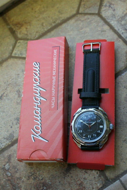 Vostok Komandirsky 211186 Classic Russian Mechanical Military Wrist Watch