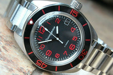 Load image into Gallery viewer, Vostok Komandirsky 030786B Russian Mechanical Automatic Military Wrist Watch Red
