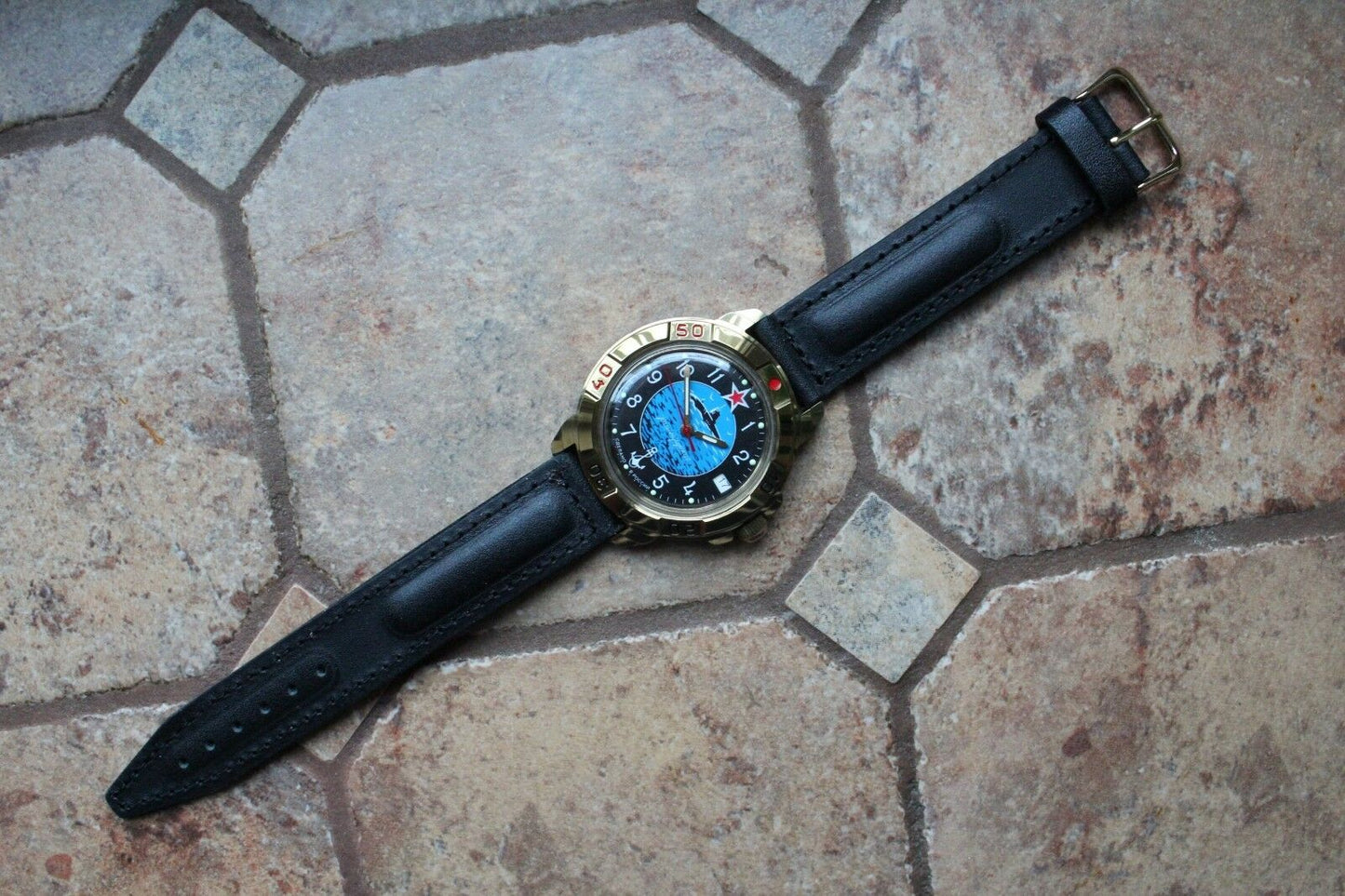 Vostok Komandirsky Military Wrist Watch # 439163 NEW