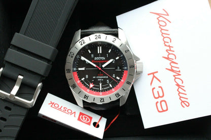 Vostok Komandirsky Russian Mechanical K-39 Military wristwatch 390781