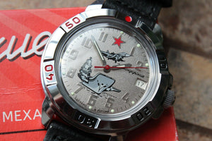 Vostok Komandirsky Military Wrist Watch # 431402 NEW