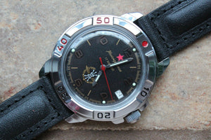 Vostok Komandirsky Military Wrist Watch # 431296 NEW
