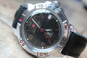 Vostok Komandirsky Military Wrist Watch # 431296 NEW