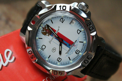 Vostok Komandirskie Mechanical Military Russian wrist watch Navy 811330