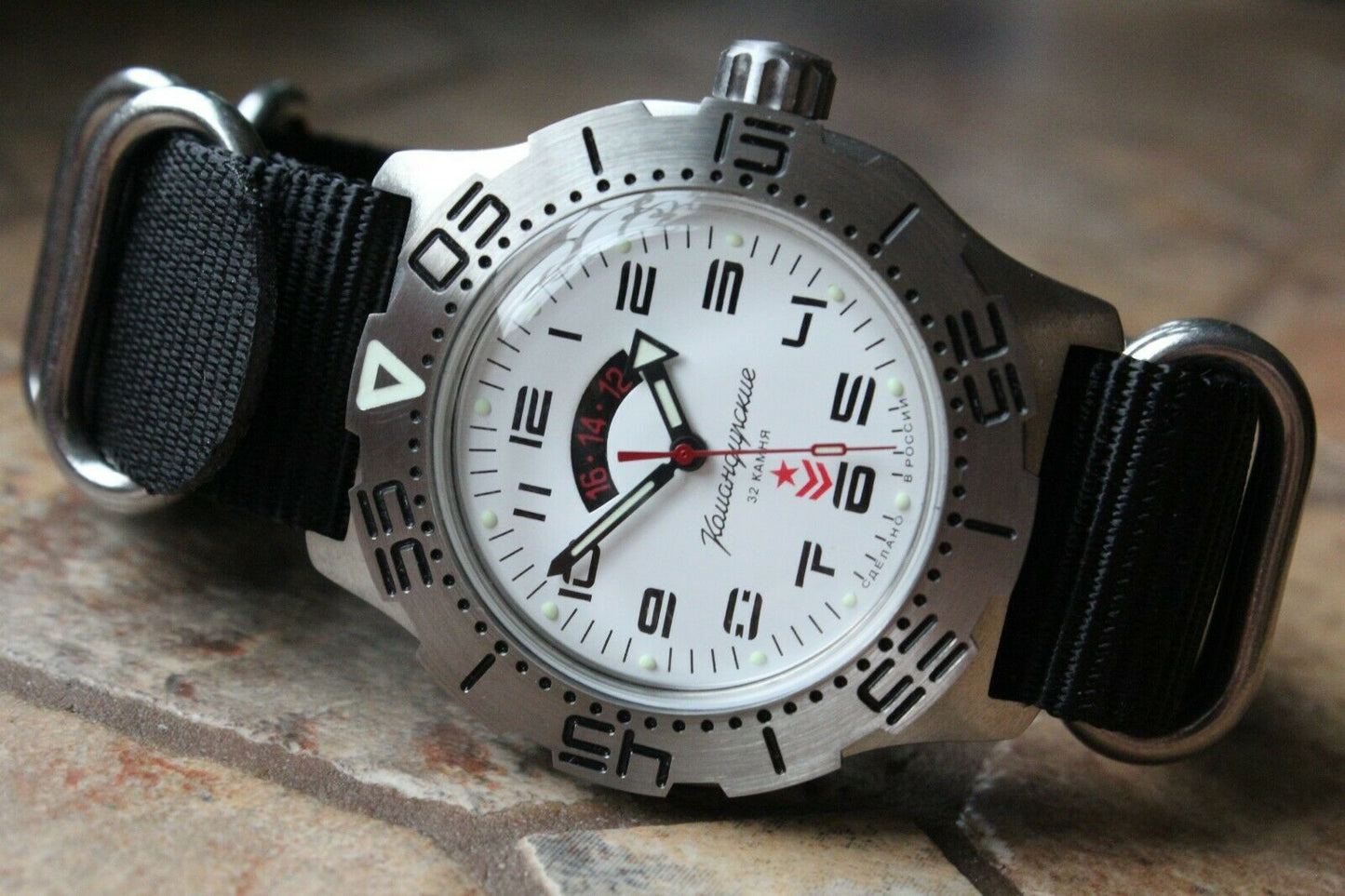 Vostok Komandirsky Mechanical Automatic Wrist Watch K-35 350757