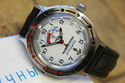 Vostok Komandirsky Auto Russian Military Wrist Watch # 921241 NEW