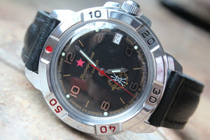 Vostok Komandirsky Military Wrist Watch # 431296 NEW