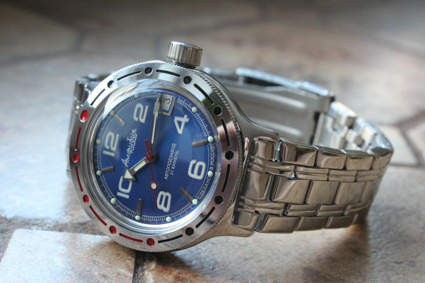Russian Mechanical Automatic Wrist Watch VOSTOK AMPHIBIAN DIVER 420432