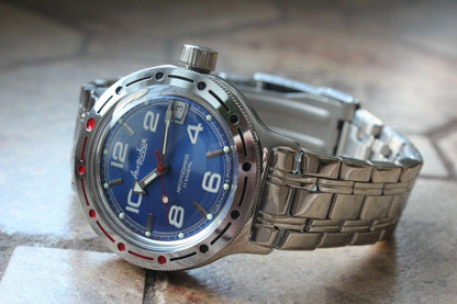 Russian Mechanical Automatic Wrist Watch VOSTOK AMPHIBIAN DIVER 420432