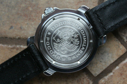 Vostok Komandirskie Mechanical Military Russian wrist watch Navy 811330